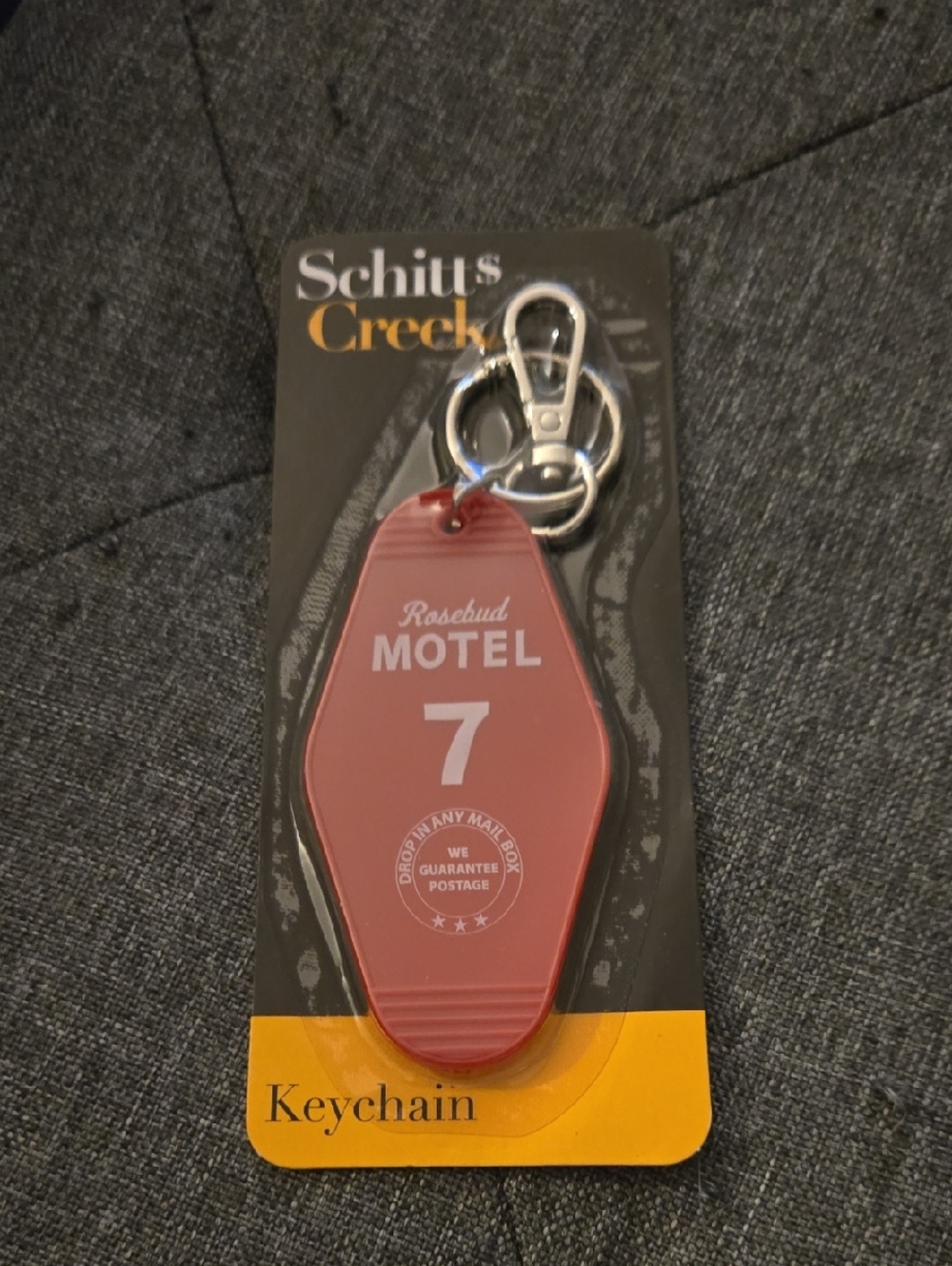 Schitt's Creek Rosebud Motel Keychain - Red